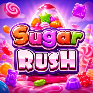 Sugar Rush ภาพประกอบบทความธีมลูกกวาดและเครื่องกัมบอลสีสันสดใส